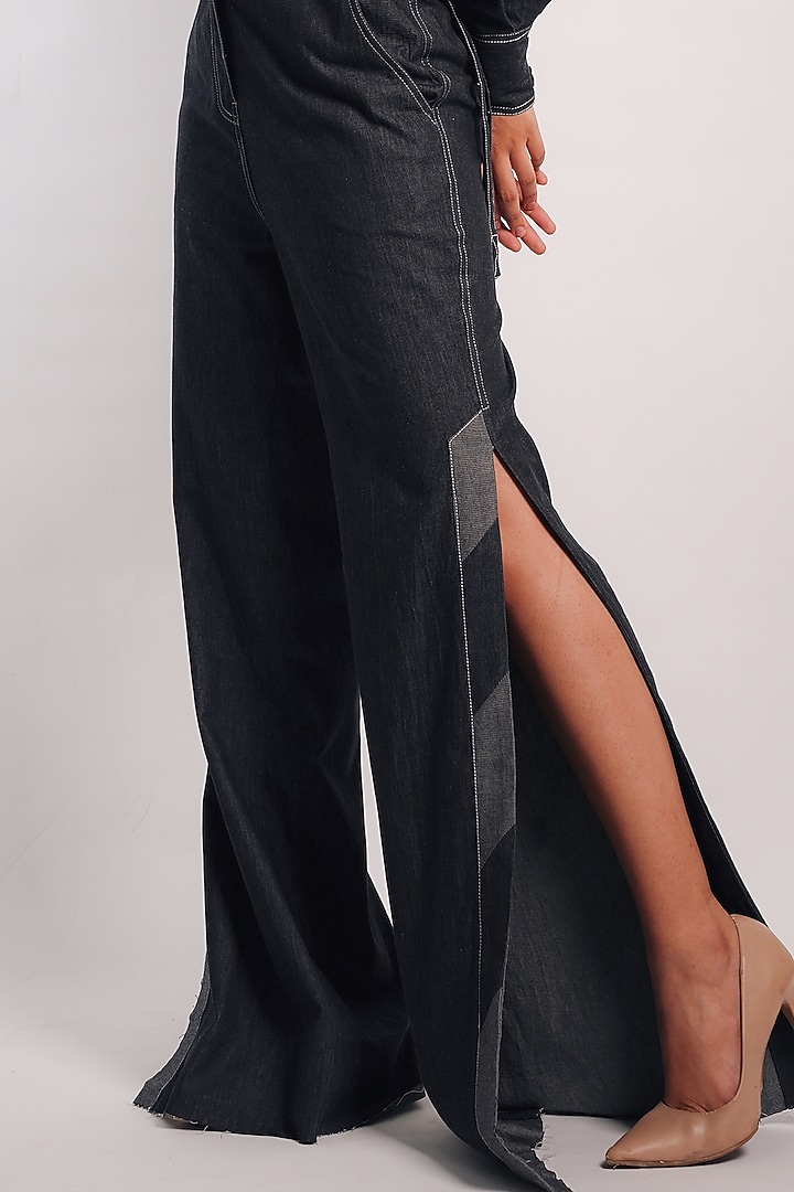 Grey Denim Co-Ord Set by Diksha Khanna at Pernia's Pop Up Shop