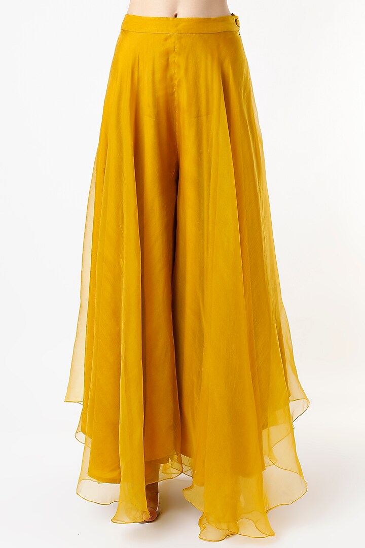Sarson Silk Organza Wedding Sharara Set by Divyam Mehta at Pernia's Pop Up Shop