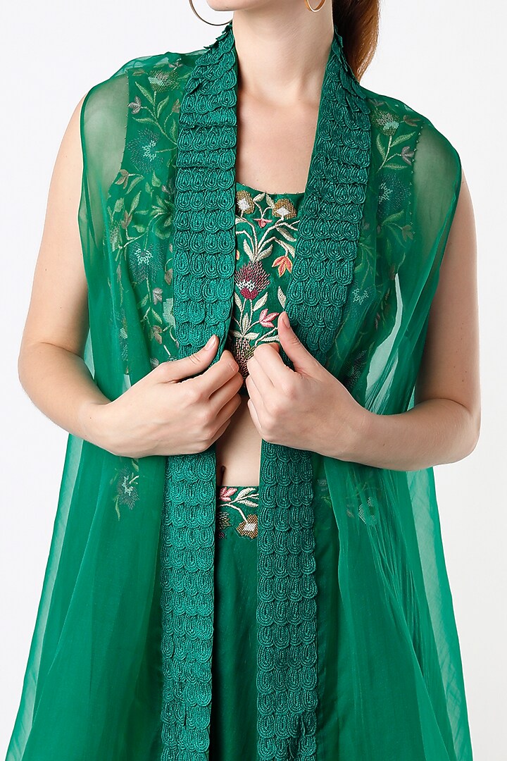 Fanaa Silk Organza Wedding Sharara Set by Divyam Mehta at Pernia's Pop Up Shop