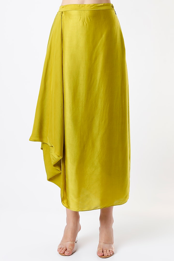Kathal Draped Skirt Set by Divyam Mehta at Pernia's Pop Up Shop