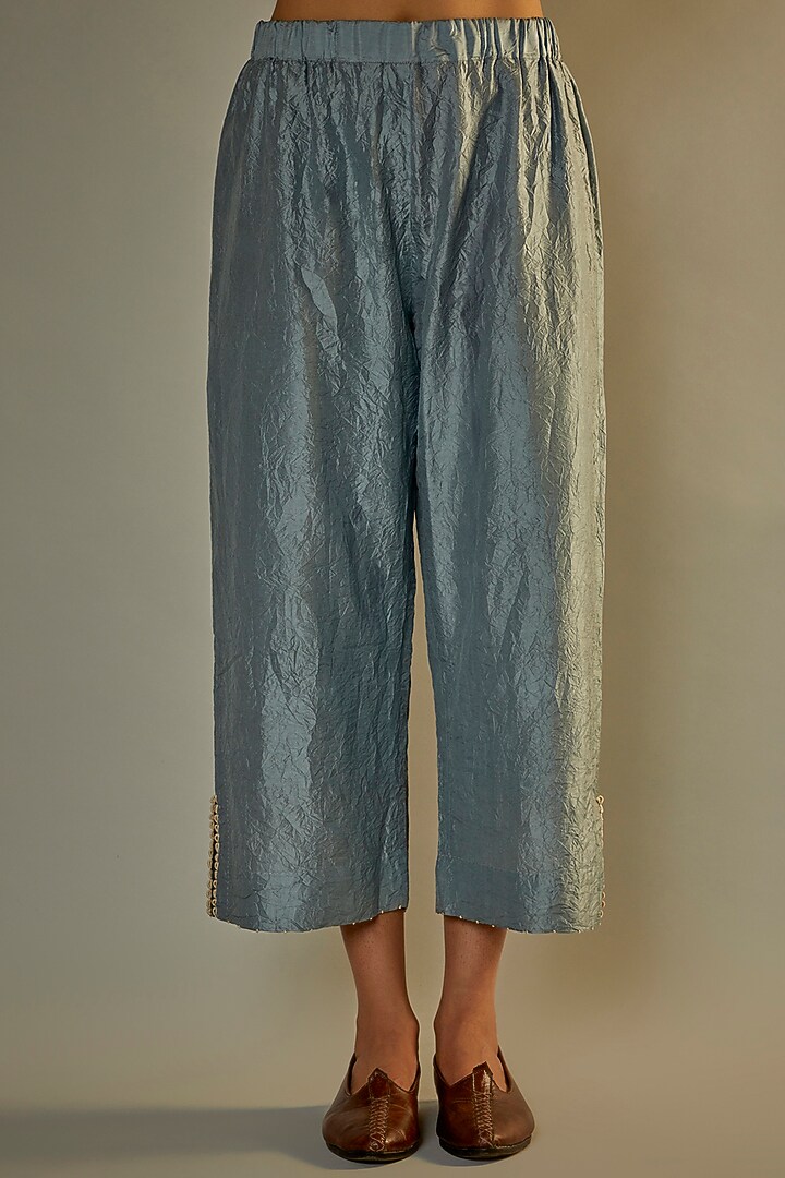 Lebu Mulberry Silk Printed Kurta Set by Divyam Mehta at Pernia's Pop Up Shop