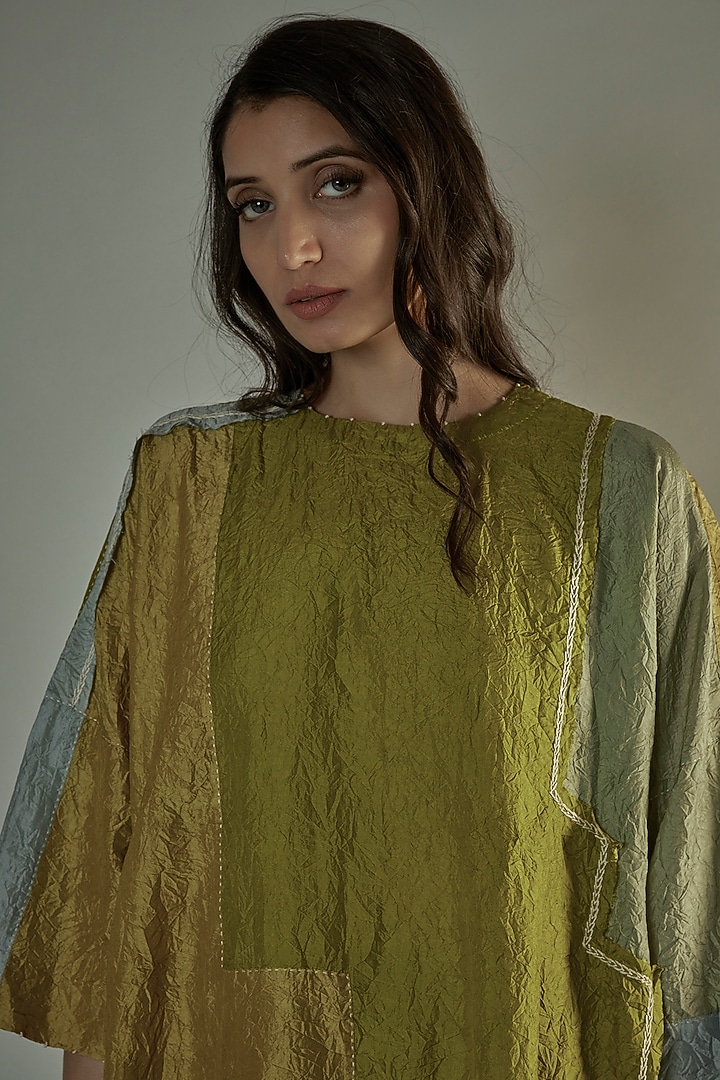 Lebu Mulberry Silk Embroidered Co-Ord Set by Divyam Mehta at Pernia's Pop Up Shop