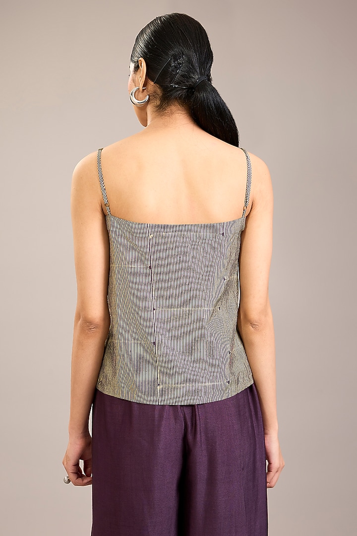 Amethyst Silk Organza Ombre Shirt by Divyam Mehta at Pernia's Pop Up Shop