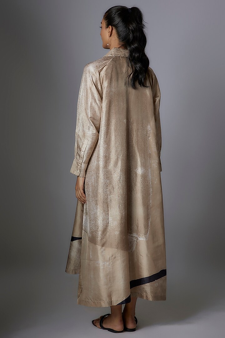 Toosh Mulberry Silk Printed Tunic by Divyam Mehta at Pernia's Pop Up Shop