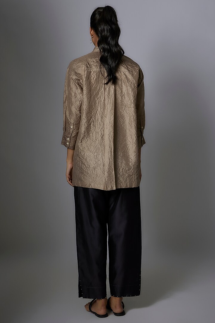 Toosh Mulberry Silk Embroidered Top by Divyam Mehta at Pernia's Pop Up Shop