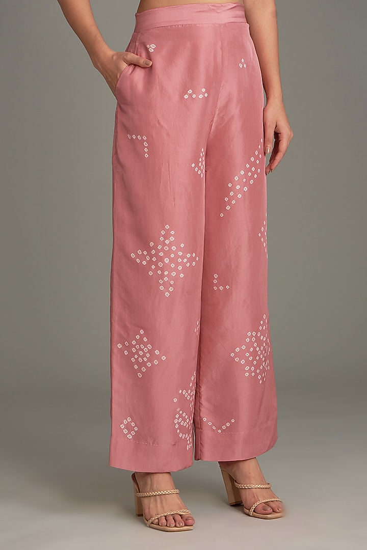 Coral Mulberry Silk Co-Ord Set by Divyam Mehta at Pernia's Pop Up Shop
