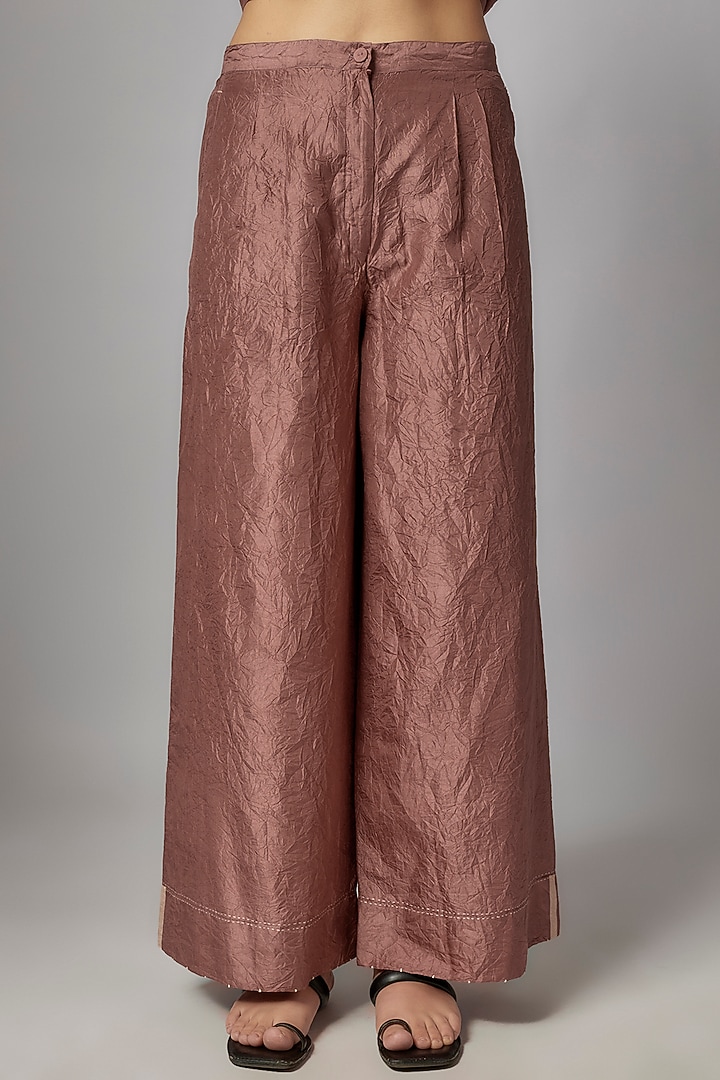 Pink Mulberry Silk Embroidered Co-Ord Set by Divyam Mehta at Pernia's Pop Up Shop