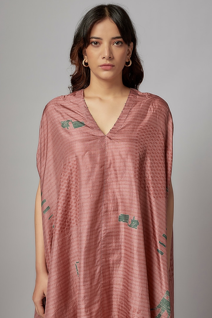 Pink Mulberry Silk Pant Set by Divyam Mehta at Pernia's Pop Up Shop