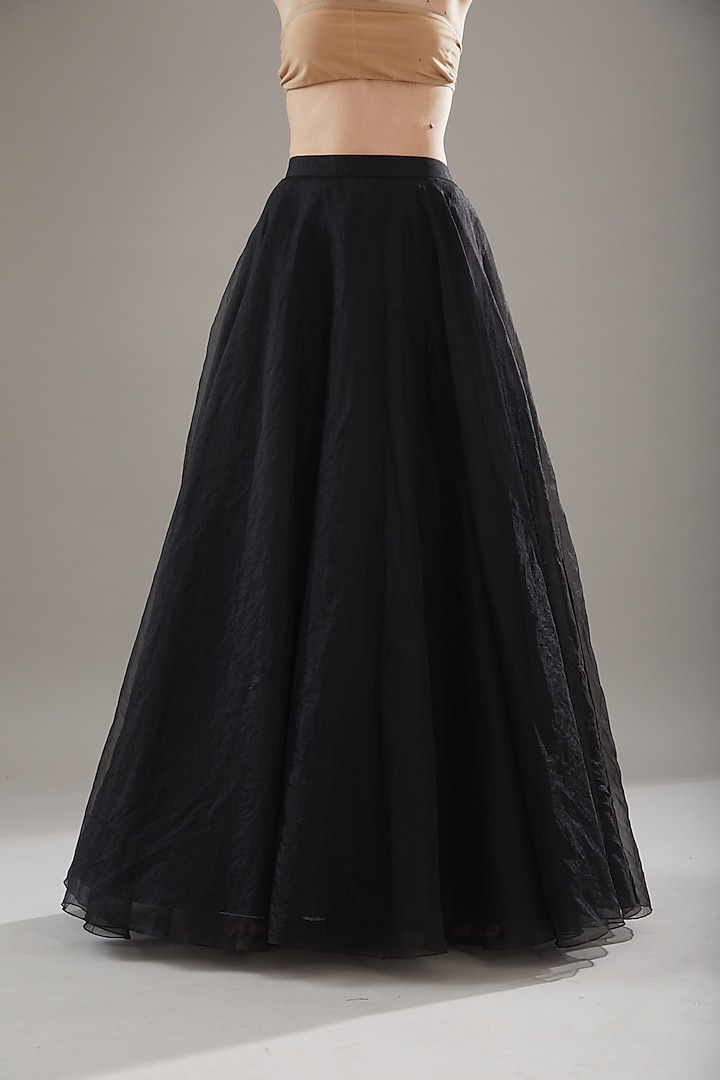 Black Net Wedding Lehenga Set by Disha Patil at Pernia's Pop Up Shop