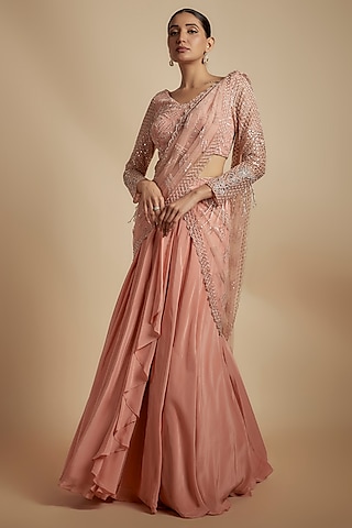 Designer Engagement Outfits For Women - Buy Lehengas, Sarees, Gowns,  Shararas Online 2026