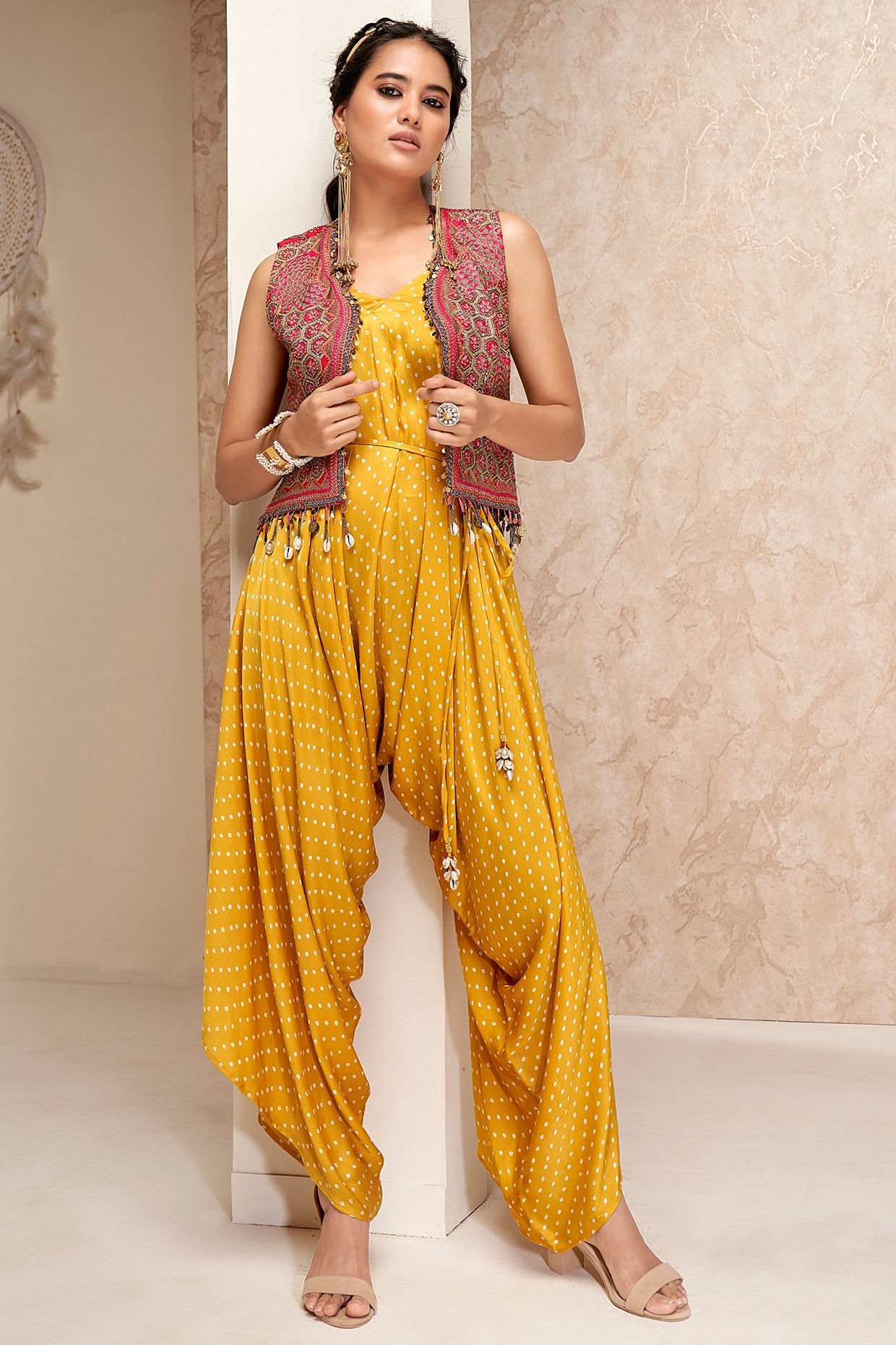 Buy Soup By Sougat Paul Blue Zahra Printed Jumpsuit With Jacket for Women  Online @ Tata CLiQ Luxury