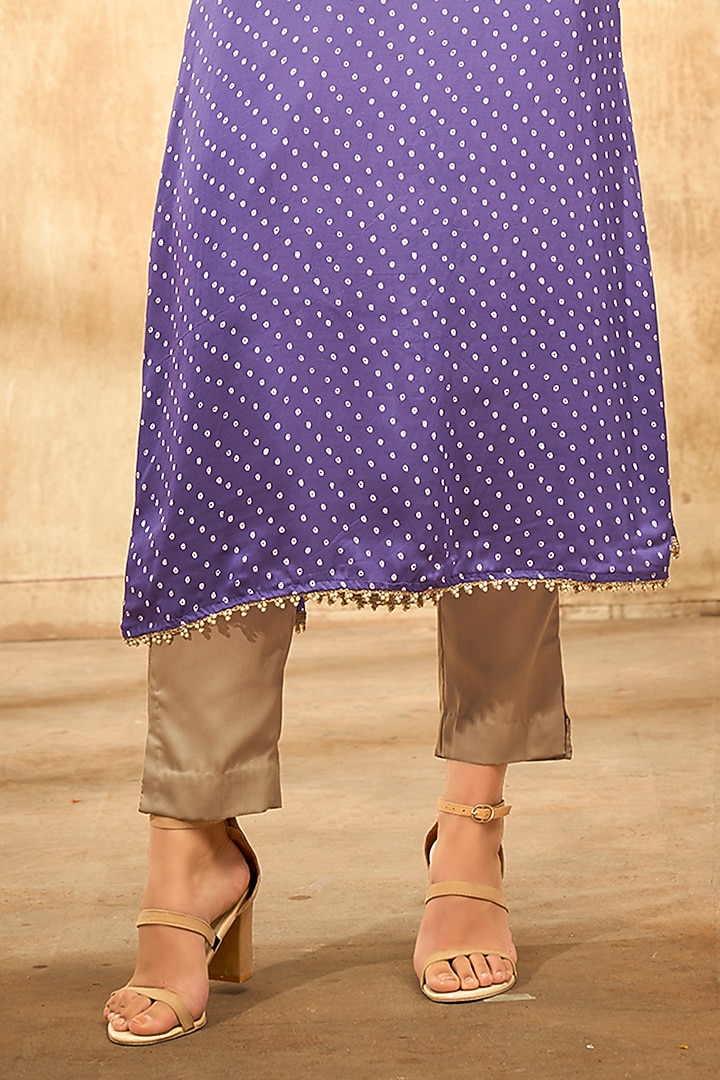 Lilac Printed Tunic by Aditi Somani at Pernia's Pop Up Shop