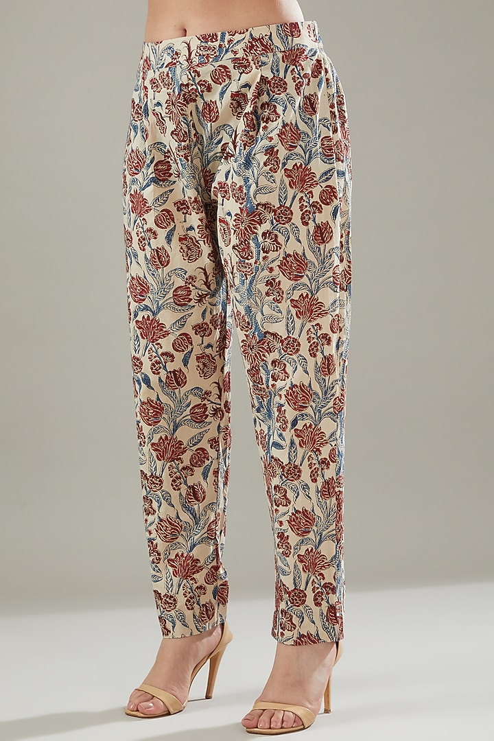 Pink - Bagh Mosaic Fusion Cotton Kaftan (Short) 14