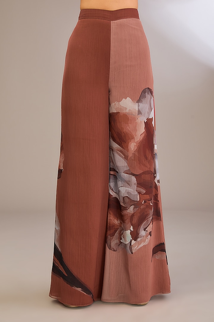 Multi-Colored Sheeted Sequin Floral Abstract Printed Kaftan Set by Divya Aggarwal at Pernia's Pop Up Shop
