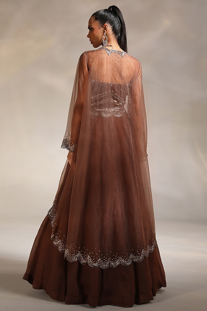 Congnac Hand Embroidered Wedding Lehenga Set by Divya Aggarwal at Pernia's Pop Up Shop