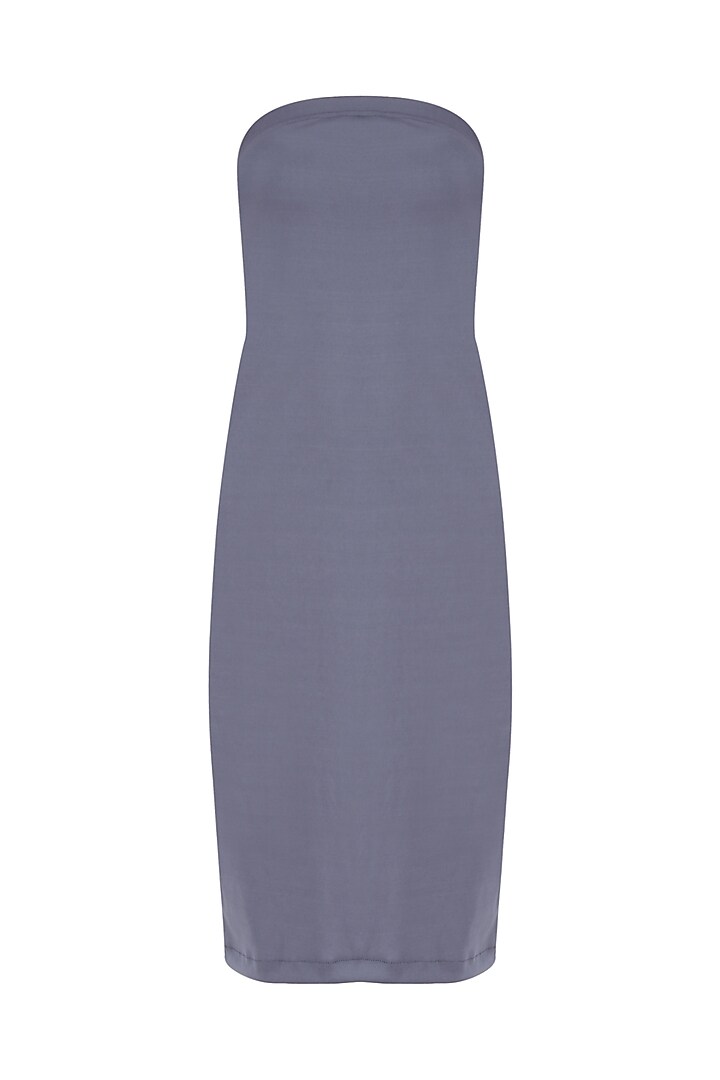 Grey drape panelled long maxi dress available only at Pernia's Pop Up Shop.