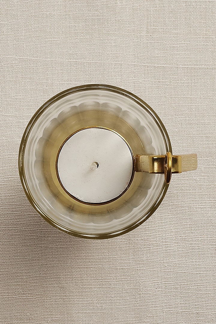 Glass Tealight Candle Holders (Set of 4) by Ikkis at Pernia's Pop Up Shop