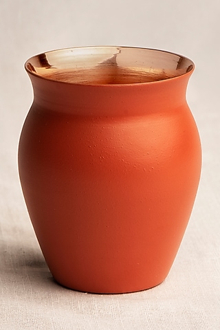 Brown Copper Kullar Glass by Ikkis