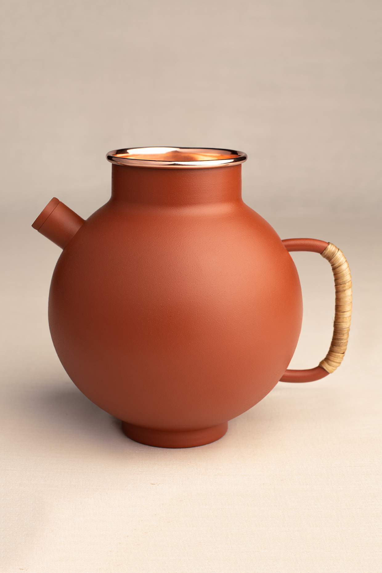 Brown Terracotta Chai Surahi by Ikkis