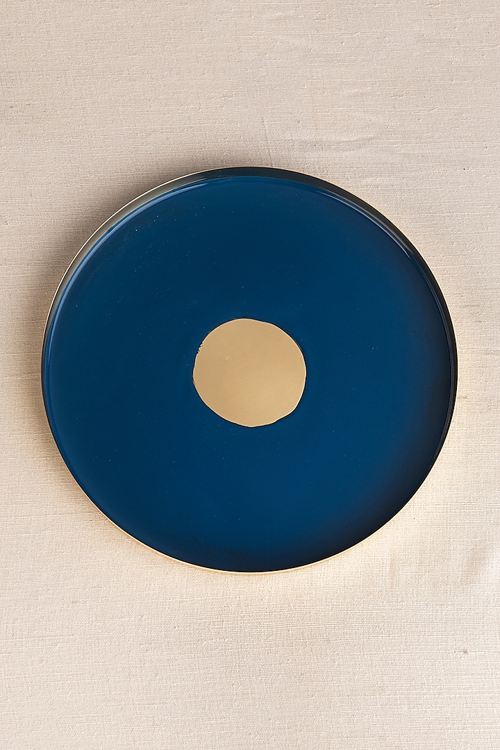 Bindu Enameled Small Thali by Ikkis at Pernia's Pop Up Shop