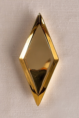 Gold Brass Mini Platter by Ikkis