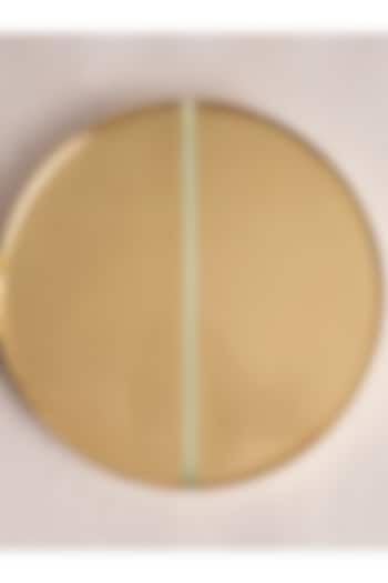 Golden Brass Enamelled Plate by Ikkis