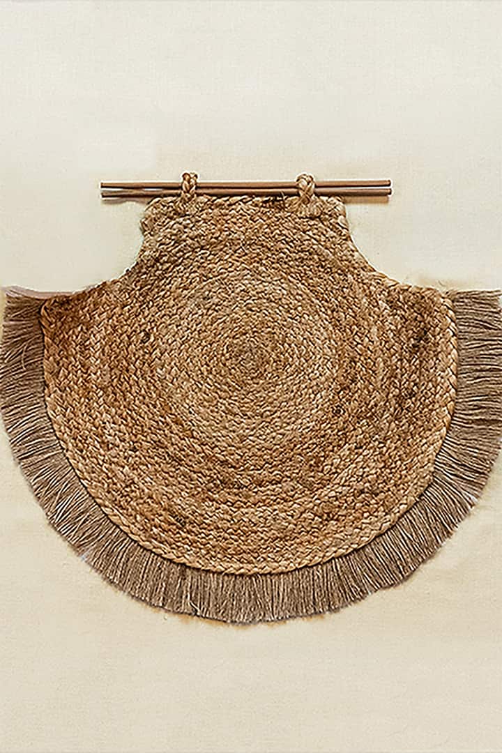 Brown Jute Placemat by Ikkis