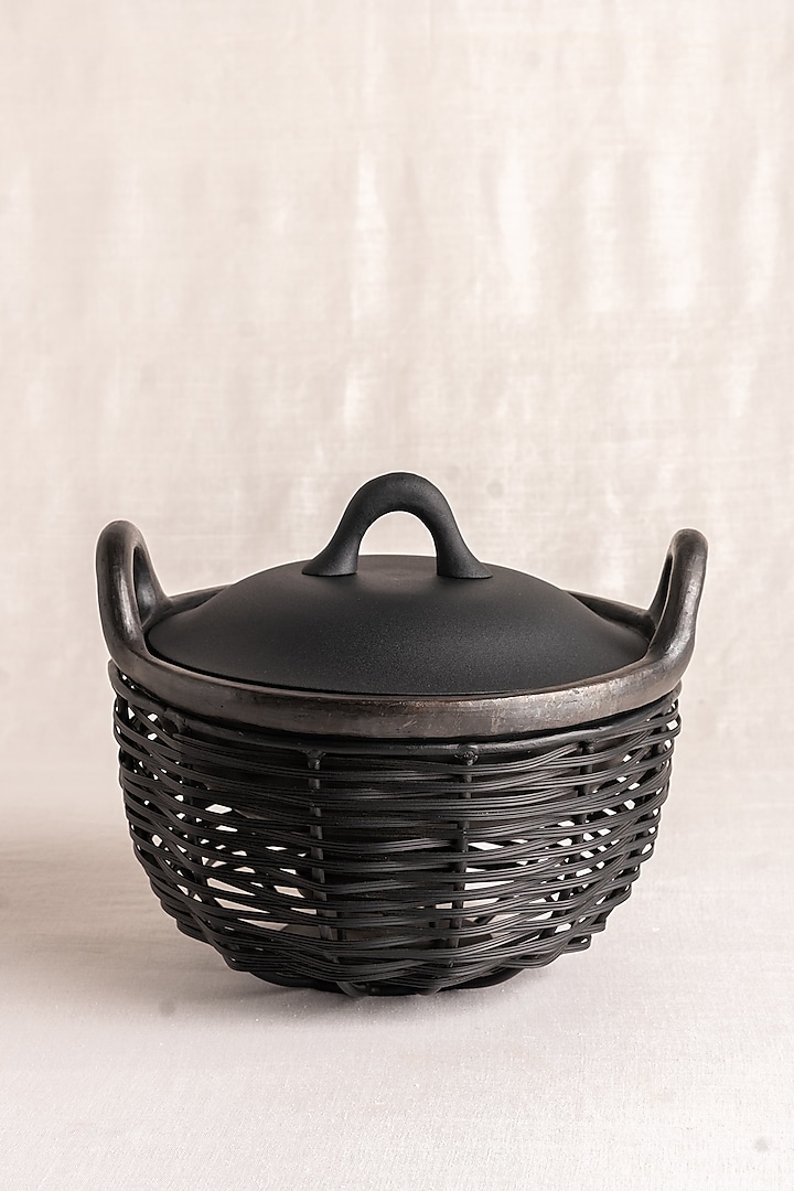 Black Longpi & Metal Bowls Set by Ikkis at Pernia's Pop Up Shop