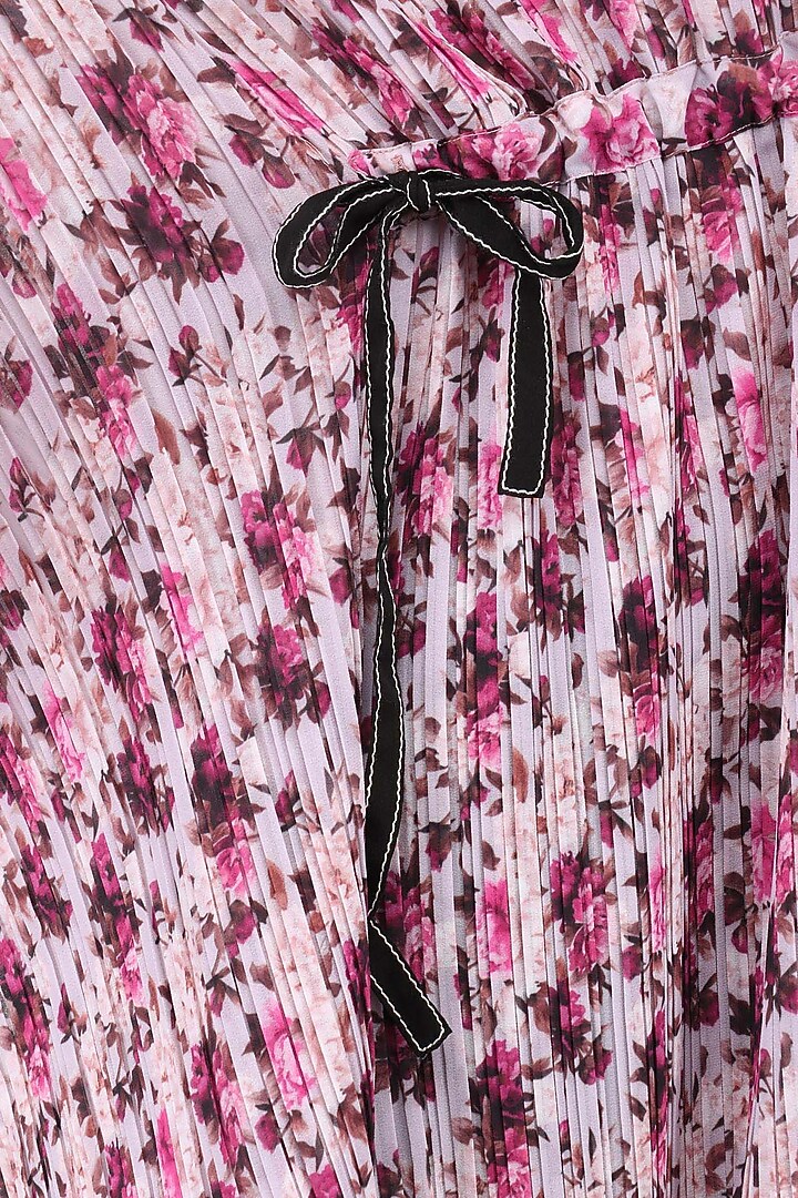 Lavender floral print kaftan tunic available only at Pernia's Pop Up Shop.