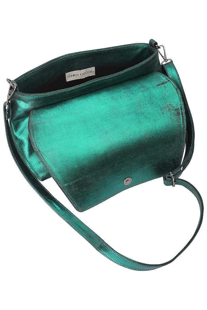 Teal metallic sling bag available only at Pernia's Pop Up Shop.