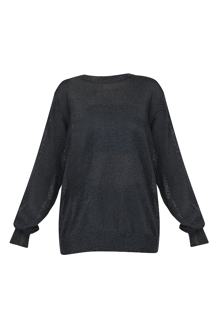 Black metallic jumper available only at Pernia's Pop Up Shop.