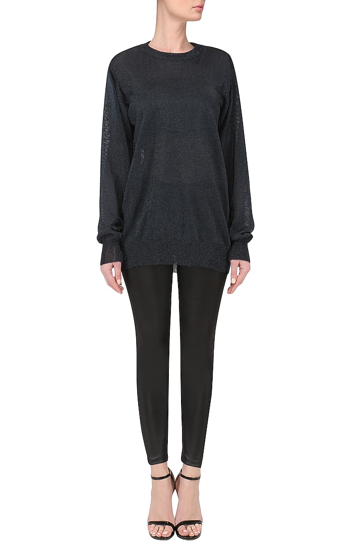 Black metallic jumper available only at Pernia's Pop Up Shop.