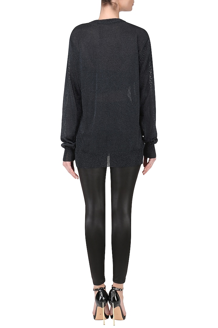 Black metallic jumper available only at Pernia's Pop Up Shop.