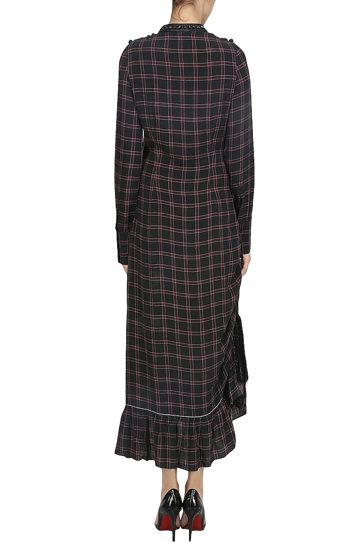 Black check ruffled dress available only at Pernia's Pop Up Shop.