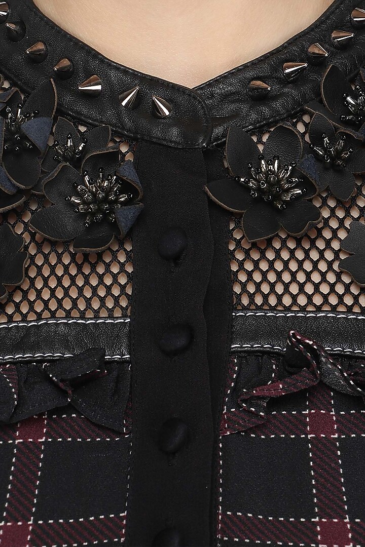 Black check ruffled dress available only at Pernia's Pop Up Shop.
