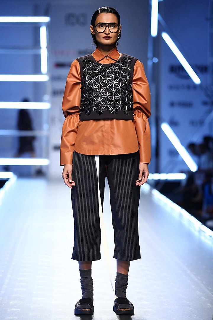 Black bonded gilet available only at Pernia's Pop Up Shop.