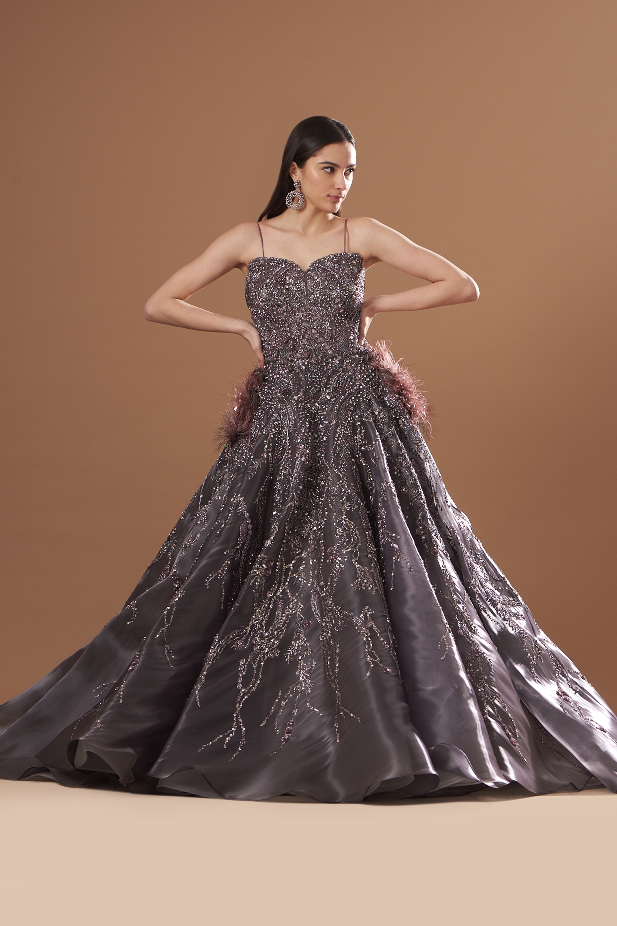 Strapless Sheath Embellished Gown | Kleinfeld Bridal