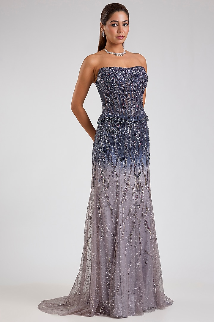 Purple Pure Butterfly Net Skirt Set by Dolly J at Pernia's Pop Up Shop