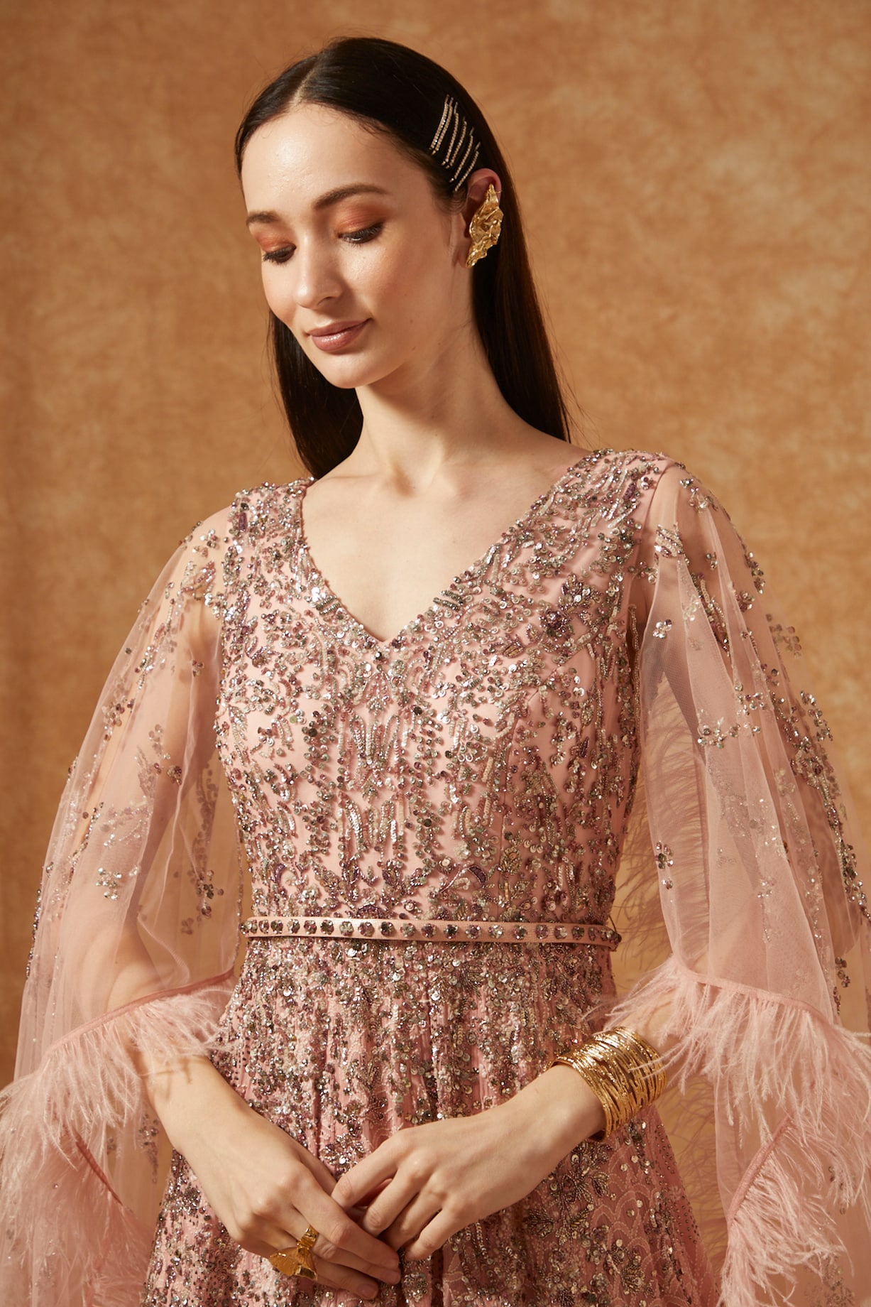 green emerald velvet dress Light Pink Sequin Bow A-line Dress – Dressesforparty