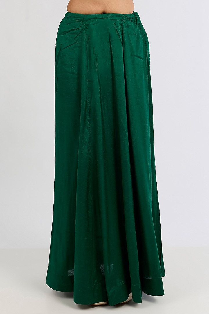 Emerald & Navy Tissue Bridal Saree Set by Dolly J at Pernia's Pop Up Shop