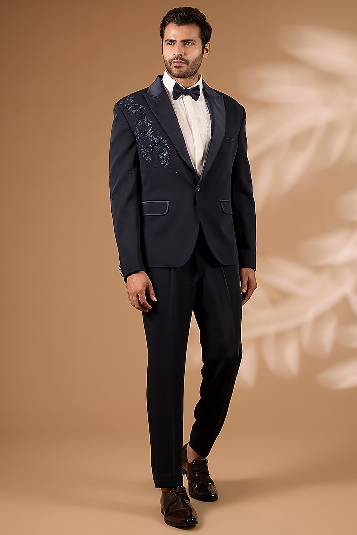 Navy Suiting Tuxedo Set by Dolly J MAN at Pernia's Pop Up Shop