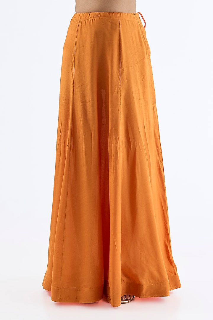Orange Chiffon Bridal Saree Set by Dolly J at Pernia's Pop Up Shop