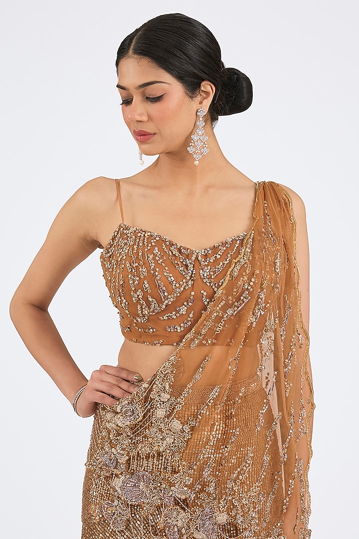 Gold Sequins Skirt Set by Dolly J at Pernia's Pop Up Shop