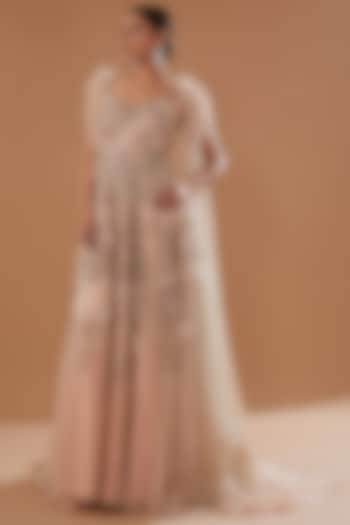 Rose Pink Shimmer Tulle Gown by Dolly J at Pernia's Pop Up Shop