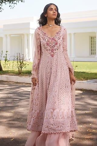 chikankari dress designs Bin Saeed Ready Made Embroidered Chikankari Dress