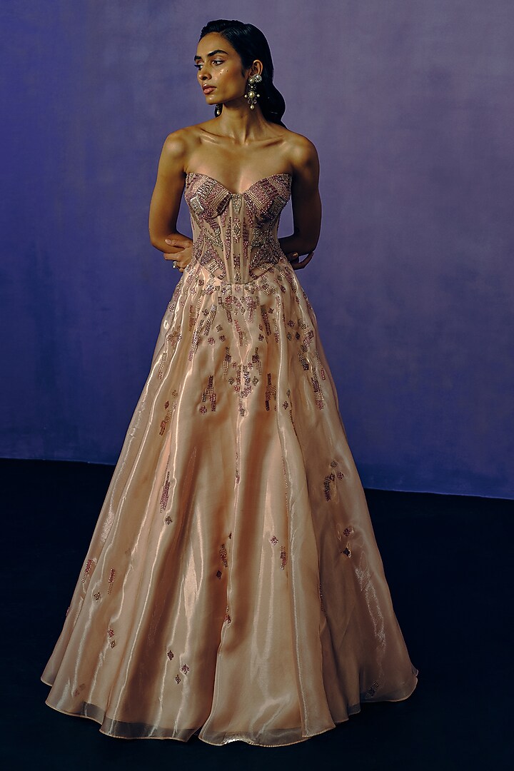 Primrose Organza Embroidered Ball Engagement Gown by Dolly J at Pernia's Pop Up Shop