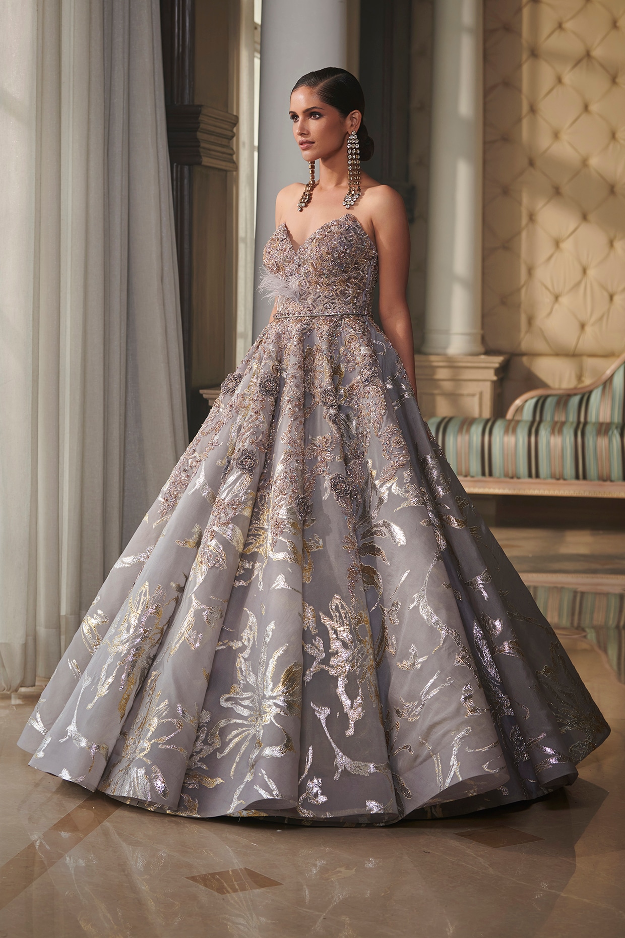 Davinci Bridal 50685 Tea length Ballgown removable skirt wedding dress –  Glass Slipper Formals