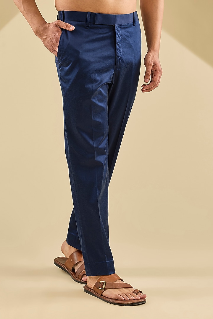Blue Georgette Kurta Set by Dolly J MAN at Pernia's Pop Up Shop