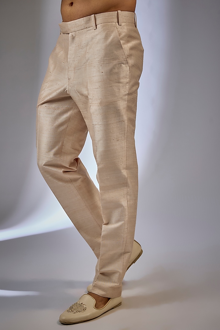 Yellow Raw Silk Bundi Set by Dolly J MAN at Pernia's Pop Up Shop