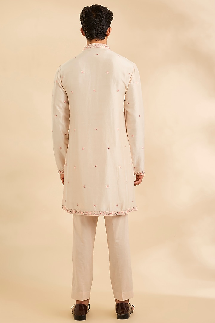 Ivory Silk Bundi Set by Dolly J MAN at Pernia's Pop Up Shop